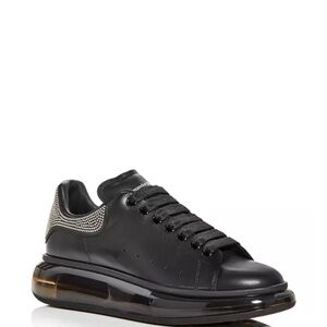 Alexander McQueen men’s Oversized Studded Heel Detail Transparent Sole Sneakers
